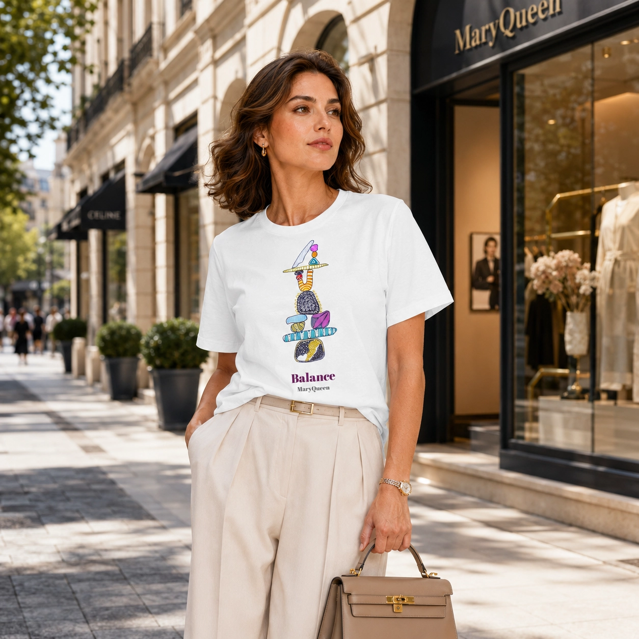 Balance MaryQueen Original T-Shirt 100% Organic Cotton A Balance MaryQueen Original T-Shirt 100% Organic Cotton