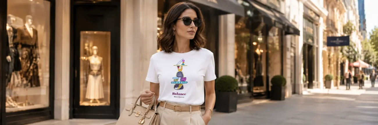 Balance MaryQueen Original T-Shirt 100% Organic Cotton